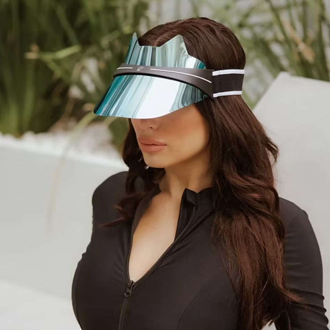 Kitty Lux Visor - Aqua
